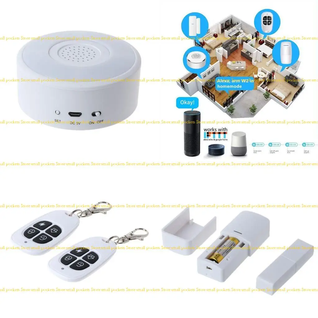 

R1WD Home Security Alarm System Wifi Alarm Intercom Remote Control Autodial Detectors Gateways Hub Control