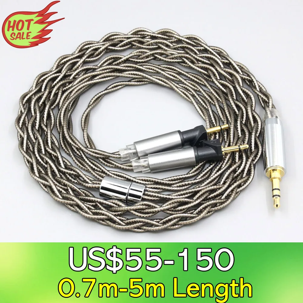 LN008380 99% Pure Silver Palladium + Graphene Gold Earphone Cable For Abyss Diana v2 phi TC X1226lite 1:1 headphone pin