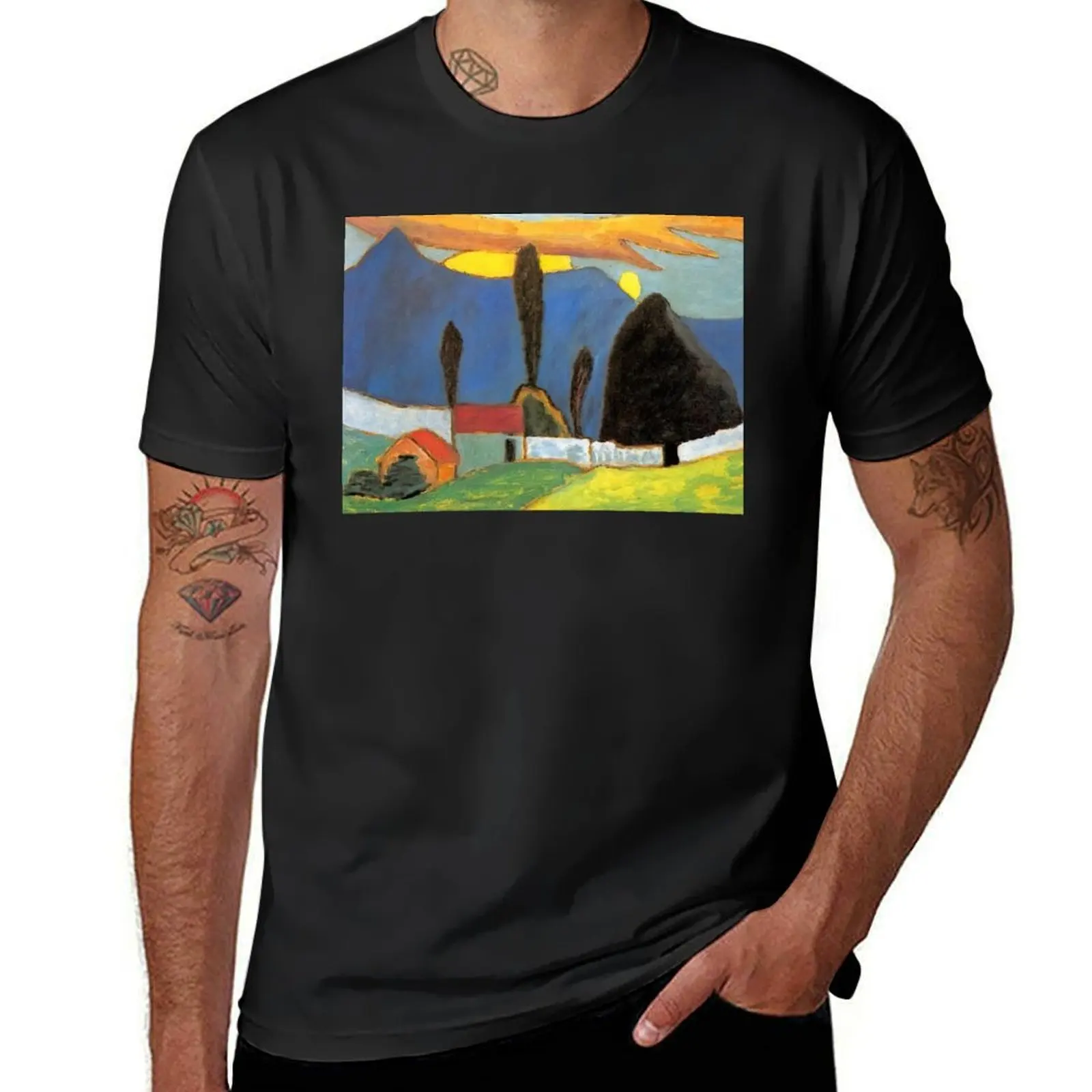 Gabriele Munter T-Shirt customs design your own plain summer clothes black t shirts for men