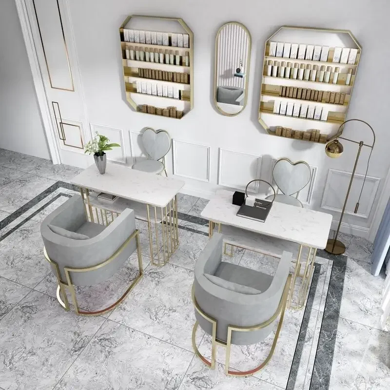 

Nail Prosthetic Furniture Professional Table Vacuum Cleaner Salon Nails Tech Manicure Accessories Folding Chair Luxury Kit Stuff