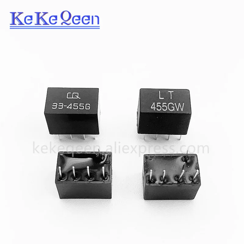 20Pcs/Lot LT455GW LT455G CQ 33-455G 455G LT455 1+4 5Pin DIP-5 455KHz ceramic filter For communication signal relay