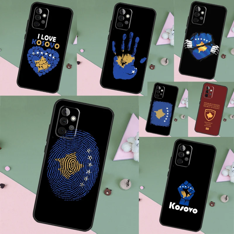 Kosovo National Flag Case For Samsung Galaxy A34 A54 A14 A15 A35 A55 A16 A26 A36 A56 A52 A12 A32 A13 A33 A53 A17