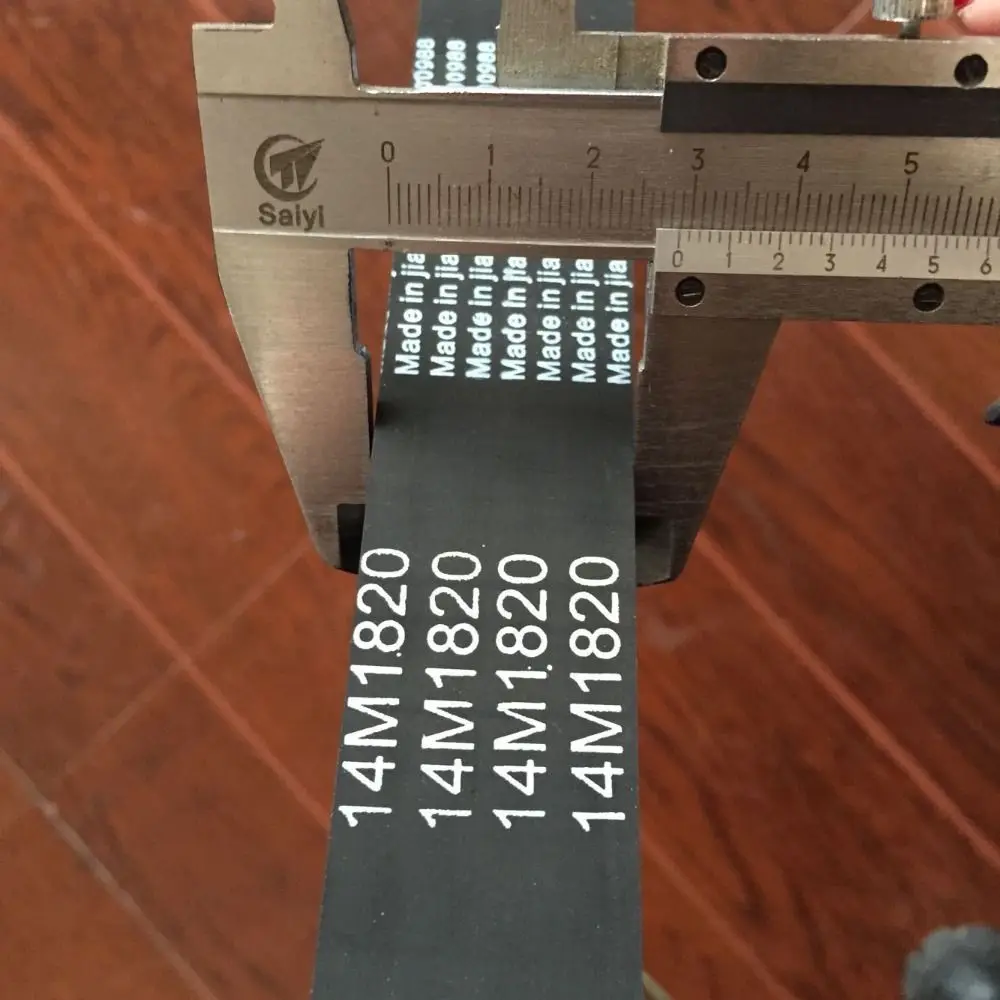 28mm Width Milling Machine Timing Belt 130 Teeth HTD14M-1820