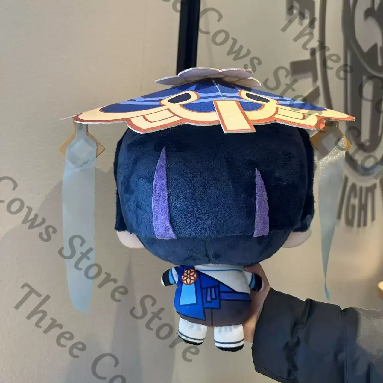 30cm Anime Genshin Impact Wanderer Scaramouche Balladeer Cosplay Cartoon Fluffy Puppet Cotton Printing Maumet Accessories Gift view 4