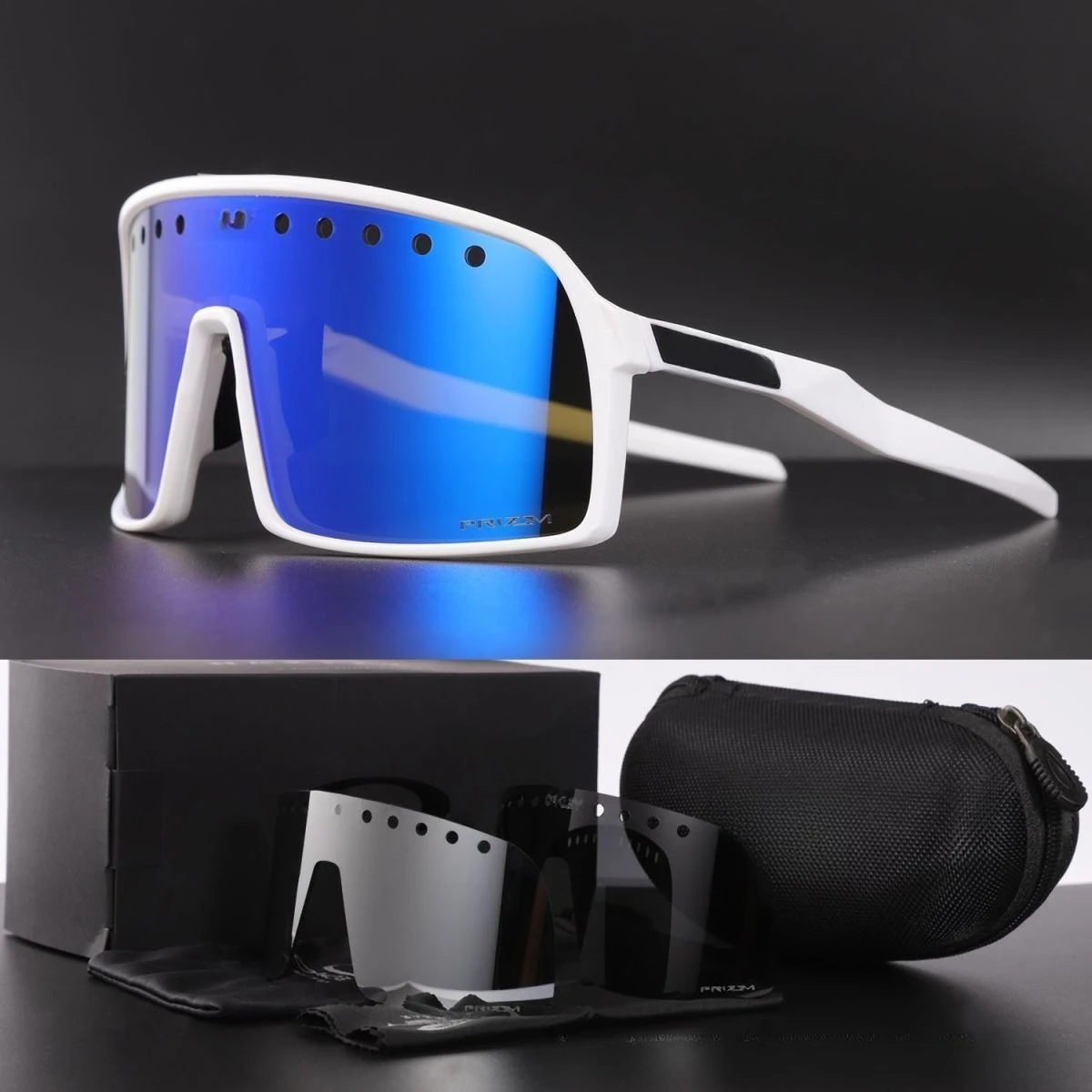 

9406B Cycling Glasses Perforated Outdoor Sports Sunglasses UV Protection Goggles Cycling Running Mountaineering