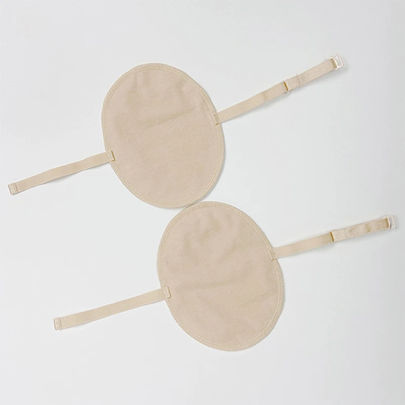 Almohadillas reutilizables para el sudor para mujer y hombre, almohadillas lavables antitranspiración, esterilla absorbente de sudor de secado rápido, 2 unids/par