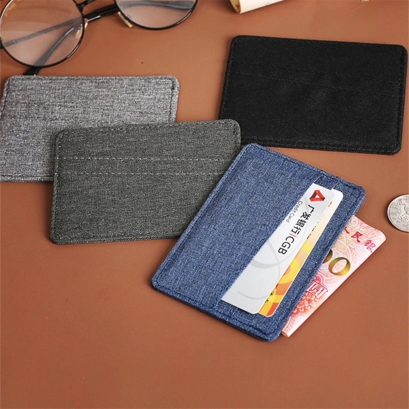 

New Simple Multi-Card Slot Card Holder for Men Women Portable Mini Ultra-Thin Cloth Wallet Coin Purse Driver License ID Bag