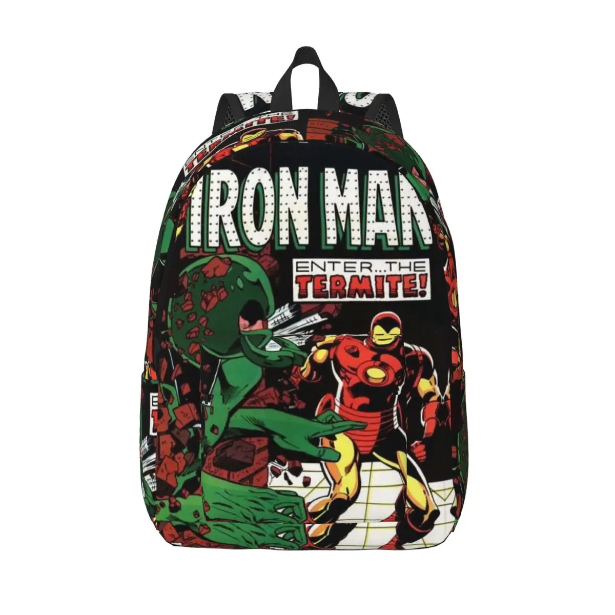 Custom Iron Man Vol 1189 Canvas Backpacks for Men Women Waterproof School College Bag Print Bookbags