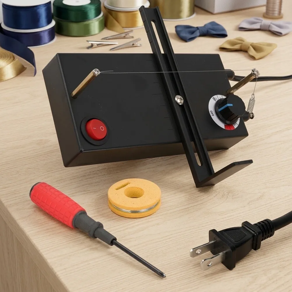 Hot Strip Cutter Hot Wire Cutter DIY Crafts Hair Accessory Making Temperature Adjustable 100-600 C For Braiding Tape