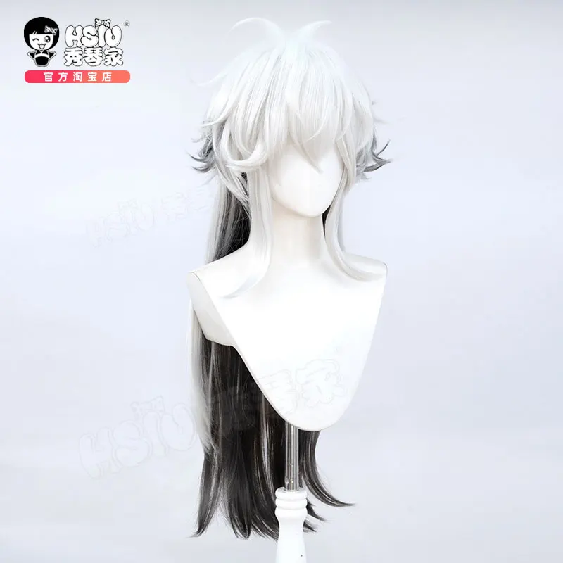 、Game Arknights Lappland The Decadenza Cosplay Wig Lappland Cosplay Hair Offwhite Long Hair Wig For Hallowen Play Role Prop