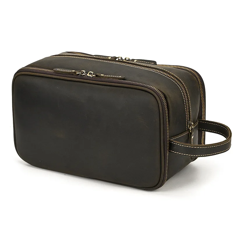 Makeup Handbag Briefcases Women's Storage Outdoor Retro Briefcases Fashion Leather Bags Портфель MHGWB