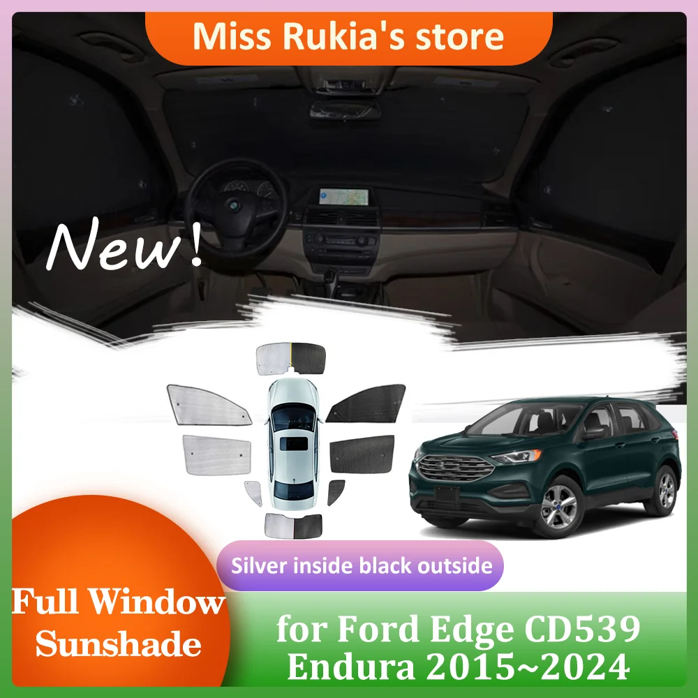 

Автомобильные солнцезащитные очки для Ford Edge CD539 Endura 2015 ~ 2024, 2016 2017 2018 2019 2020 202солнцезащитные очки на крышу, солнцезащитный козырек, боковая занавеска на лобовое стекло, солнцезащитные аксессуары