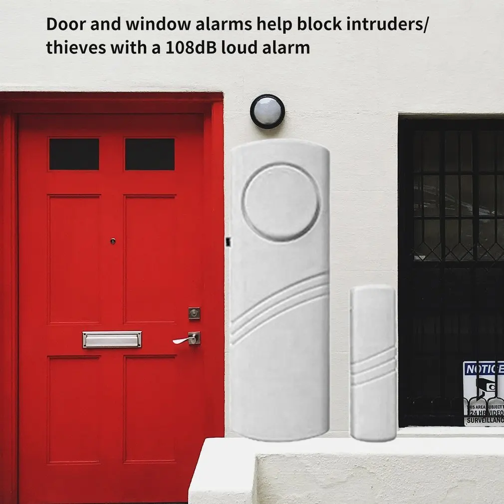 Simple Anti-theft Door And Window Alarm Multifuntion Wireless Security Alarm Magnetic Triggered Door Alarm For Home Security