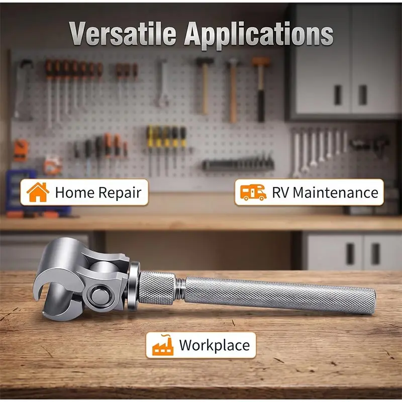 Door Hinge Adjustment Wrench Precision Cabinet & Door Hinge Alignment Tool Quickly Repair Sagging, Stuck, Misaligned Doors