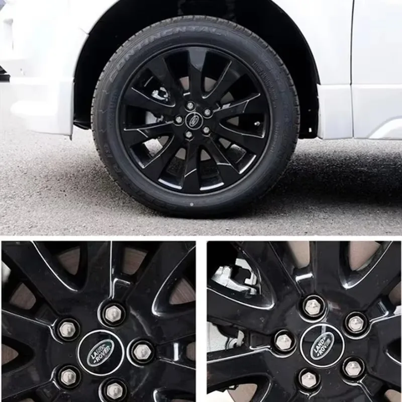 2025 NEW! →4Pcs/62MM Car Wheel Center Caps Hub Cover For Land Rover Discovery 2/3/4 Sport Range Rover Sport L322 Accessories