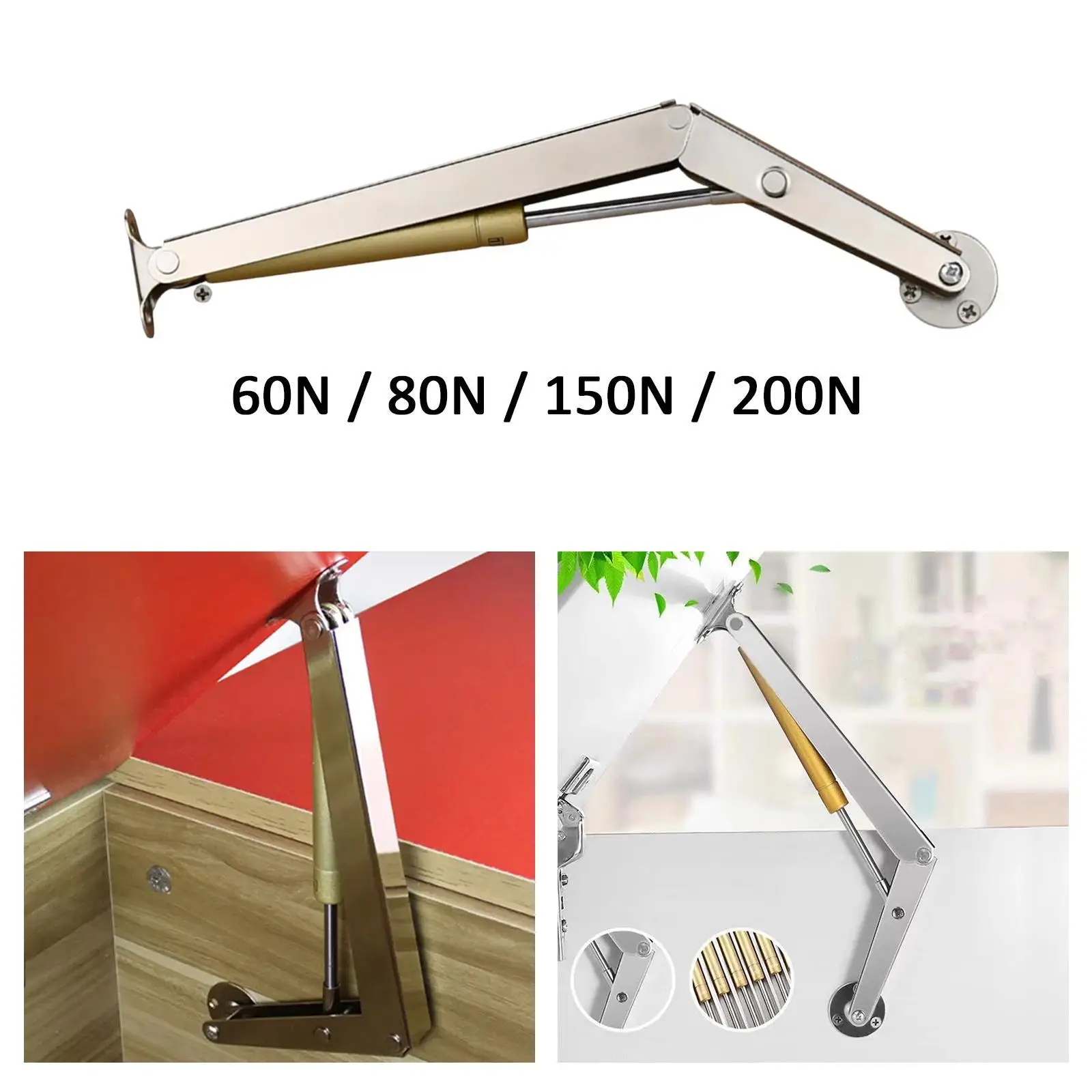 Lid Support Hinge, Slow Lowering, Pneumatic Lid Lifter, Gas Spring for Suitcase
