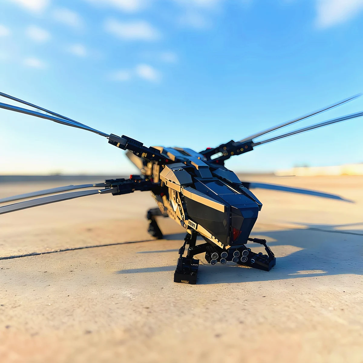 1300+PCS Royal Spaceship MOC-10327 Helicopter Space Star-ship Starfighters Atreides Ornithopter Building Blocks Bricks Toy Gift