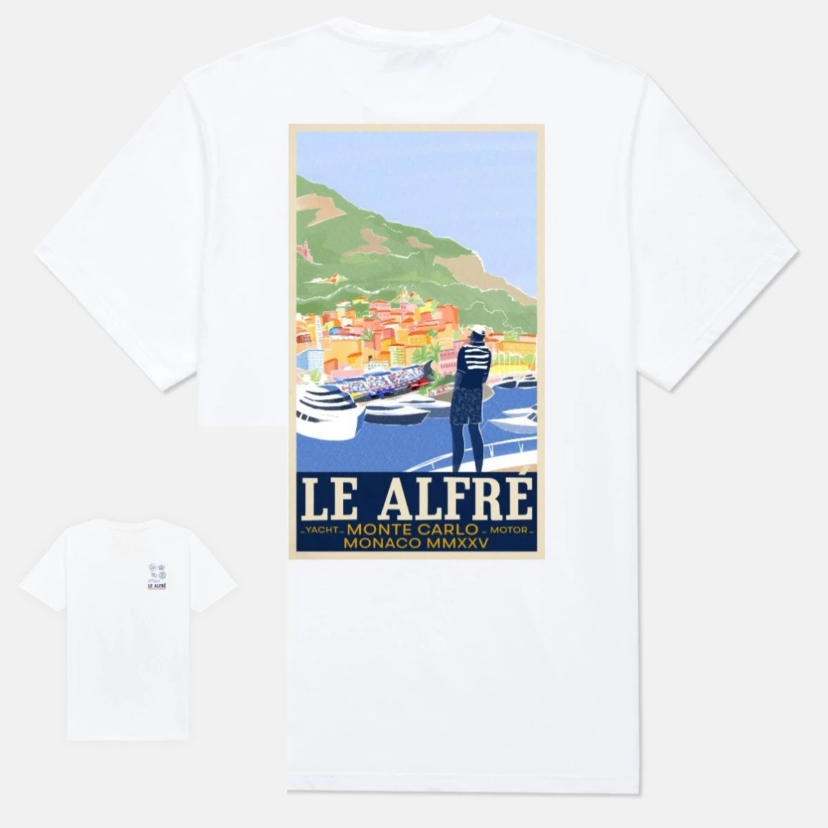 Monaco MMXXV Limited Edition Graphic Tee High-end Luxury Unisex Style Both of Men and Women
