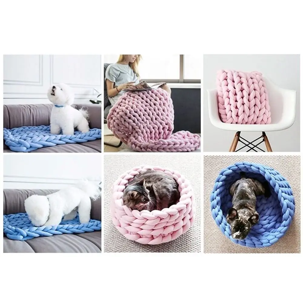 

Premier Yarn Multi-color Chunky Yarn 2.5cm Super Velvet Arm Knitting Yarn Thicken Soft Chenille Yarn DIY Blankets