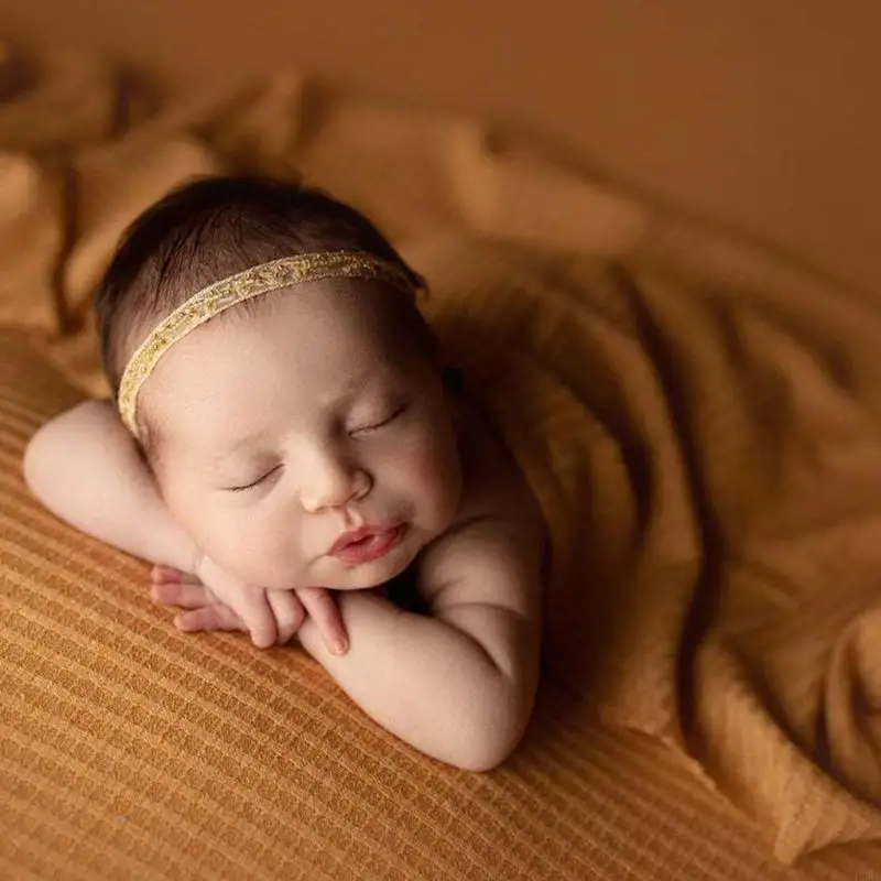 L38E Baby Infant Photography Blanket Props Newborn Photo Backdrop Studio Accessories Stretch and Wrap