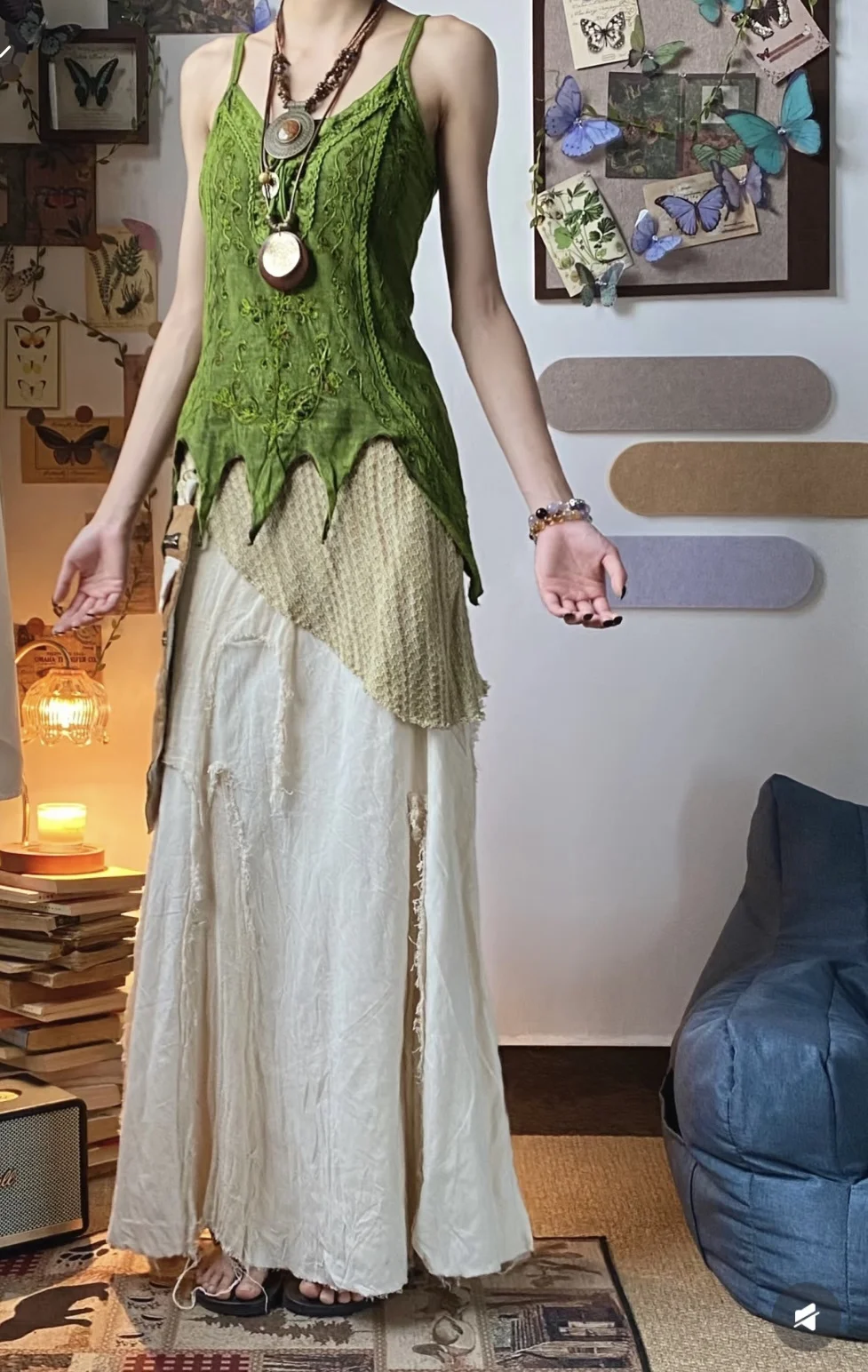 

Оригинальный дизайн, окрашенный вручную тай-дай в стиле ретро, этнический женский комплект Faion, хлопковый материал, подходит для детей 8-25 лет