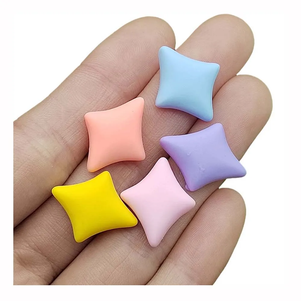 

20/50/100PCS Cute Flatback Mini Star Patch Resin Cabochon Phone Deco Parts DIY Resin Accessories Hair Bows Center Scrapbooking