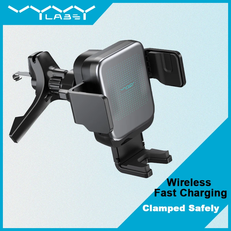 VYVYLABS Car Mount 15W Wireless Phone Fast Charger Refrigeration Car Mount Smart Automatic Car Mount For Car Air Outlet