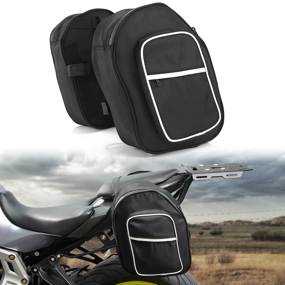 Waterproof Crash Bar Bag Motorcycle Saddlebags Side Travel Luggage Bag For Aprilia RSV 1000 Tuono V4 1100 1000 Dorsoduro 750 900