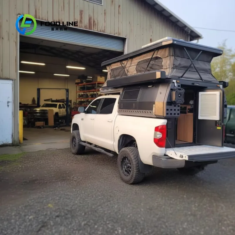 Customized Truck Bed Camper With Expandable Living Space And Storage Boxes For Off Road Travel Bulk Order Best Factory Price