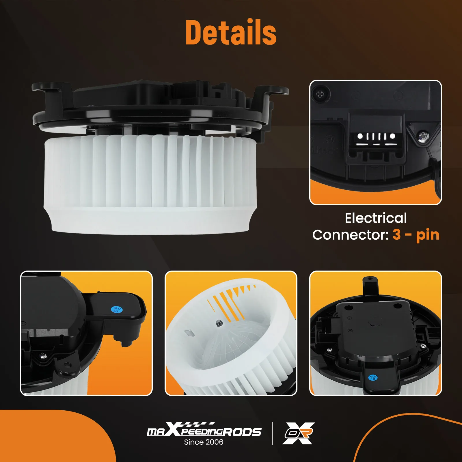 

Мотор вентилятора системы кондиционирования для Toyota Sequoia 2008-2020, Toyota Sienna 2011-2018, артикул 87103-0C050