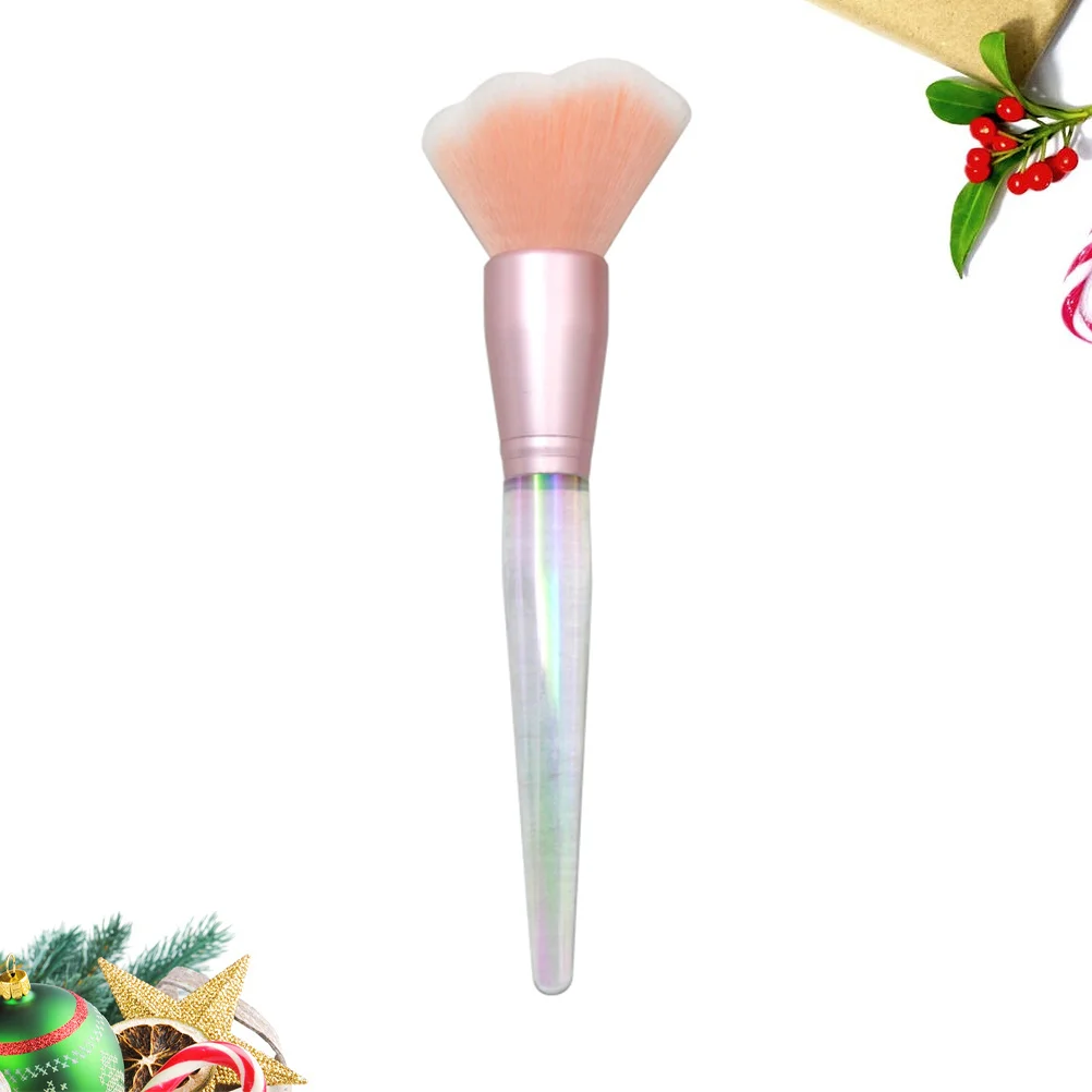 ゴールデンキャットパウメイクブラシ プレミアムプラスチックハンドル 軽量 ルースパウダー ファンデーション塗布ツール スムーズな使用感