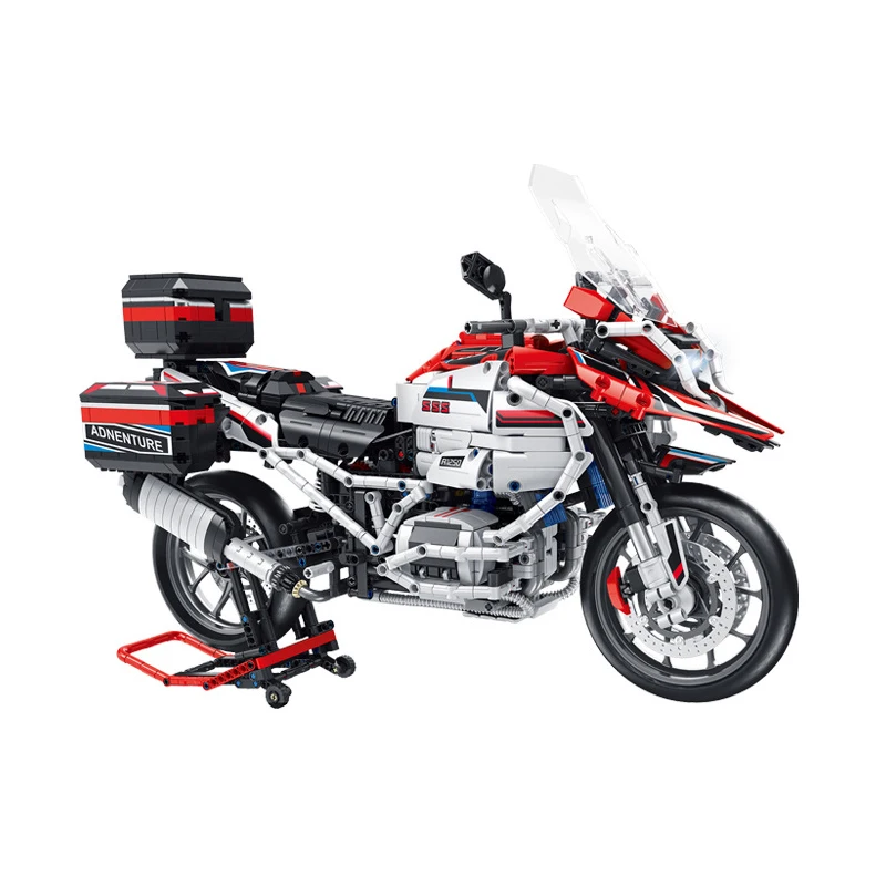 Blocos técnicos de motocicleta para crianças, Modelo de tijolos criativos, Montagem de brinquedos, Presente de aniversário, Novo, Criatividade, 672109, 2625 peças