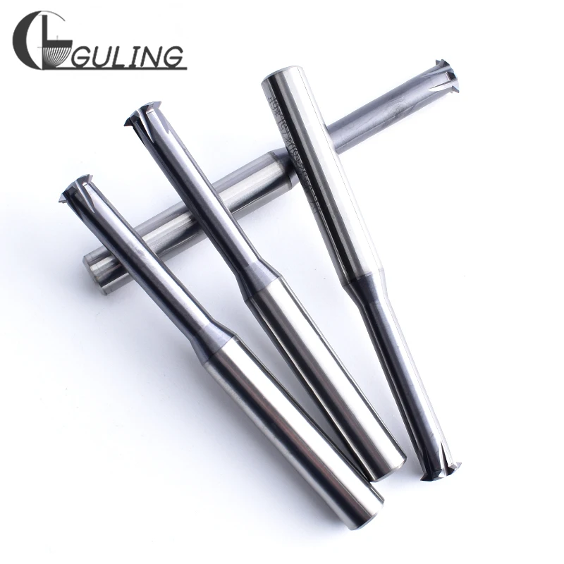 GULING เดี่ยวขลุ่ยทังสเตนคาร์ไบด์ปลายด้าย mills CNC ด้ายตัด