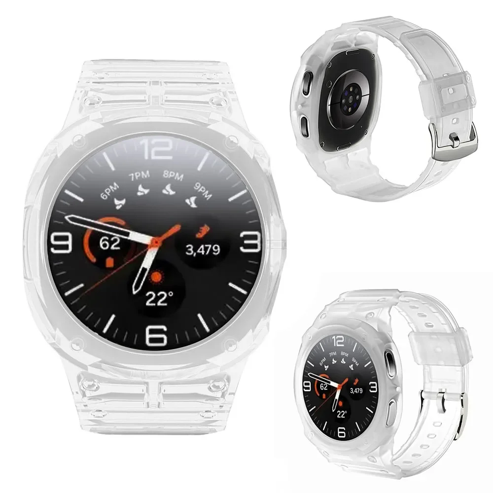 Силиконовый ремешок для часов, чехол из ТПУ для Samsung Galaxy Watch 8, 40 мм, 44 мм, спортивный ремешок-браслет Correa, чехол для Galaxy Watch 8, ремешок