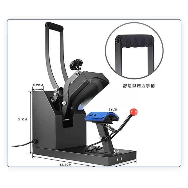 

High pressure cap roasting machine heat transfer hat printing machine, cap baseball cap hot stamping machine