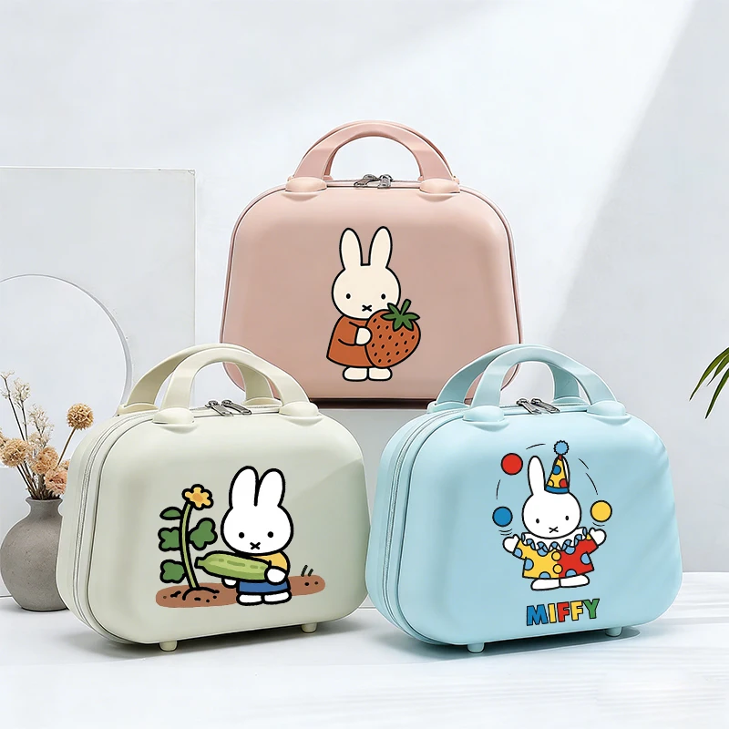 Miffys Woman Makeup Case Kawaii Small Suitcase Cute Cartoon  Female Portable Travel Storage Box Vanity Case Cosmetic Boxes Gift