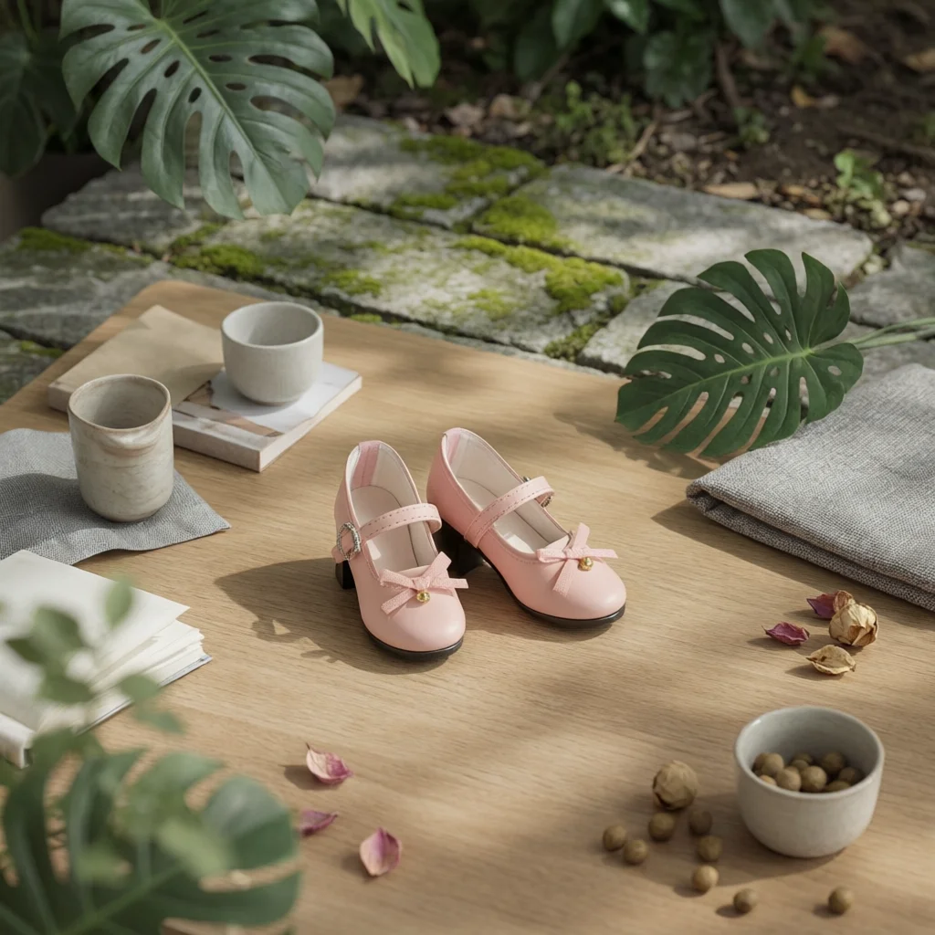 

Classic Strap Doll Shoes Doll Shoes Handmade BJD Doll Shoes Footwear Dressy Refined for Collection Display
