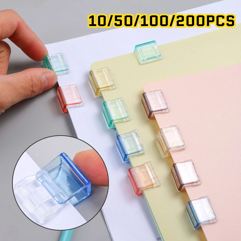 

10-200 шт. Креативные зажимы-клипсы для документов, органайзеры для тестов, папки для хранения, зажимы-биндеры для книг и офисных принадлежностей