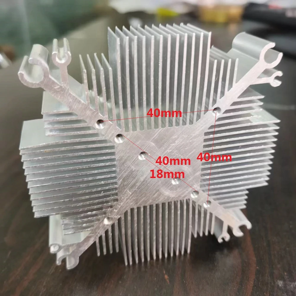 113mm DIY LED Heatsink 20w-50w Pure aluminium heat sink radiator for Cob led cooler cooling D92H20-1840