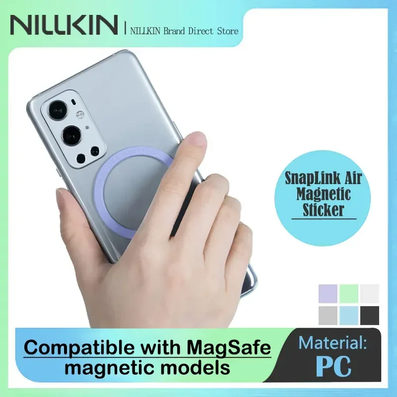 

Nillkin Universal Magnetic for MagSafe Ring,Wireless Charging Conversion Kit, Strong Magnetic Sticker for iPhone 16, 15, 14,