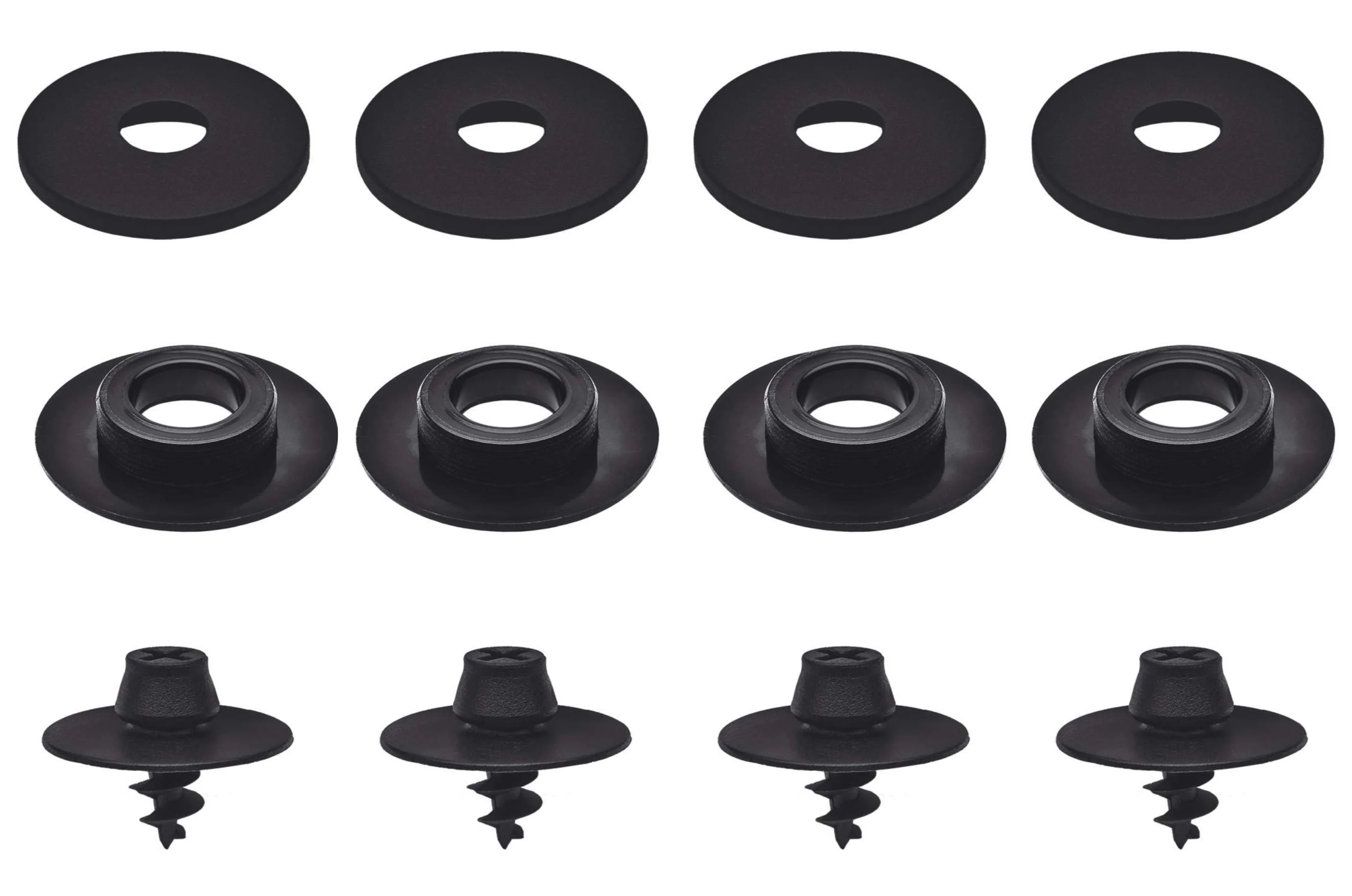 Картина 5: Комплект велюровых ковриков для Peugeot 807 человек (2002-2014) -Черный (4 шт)