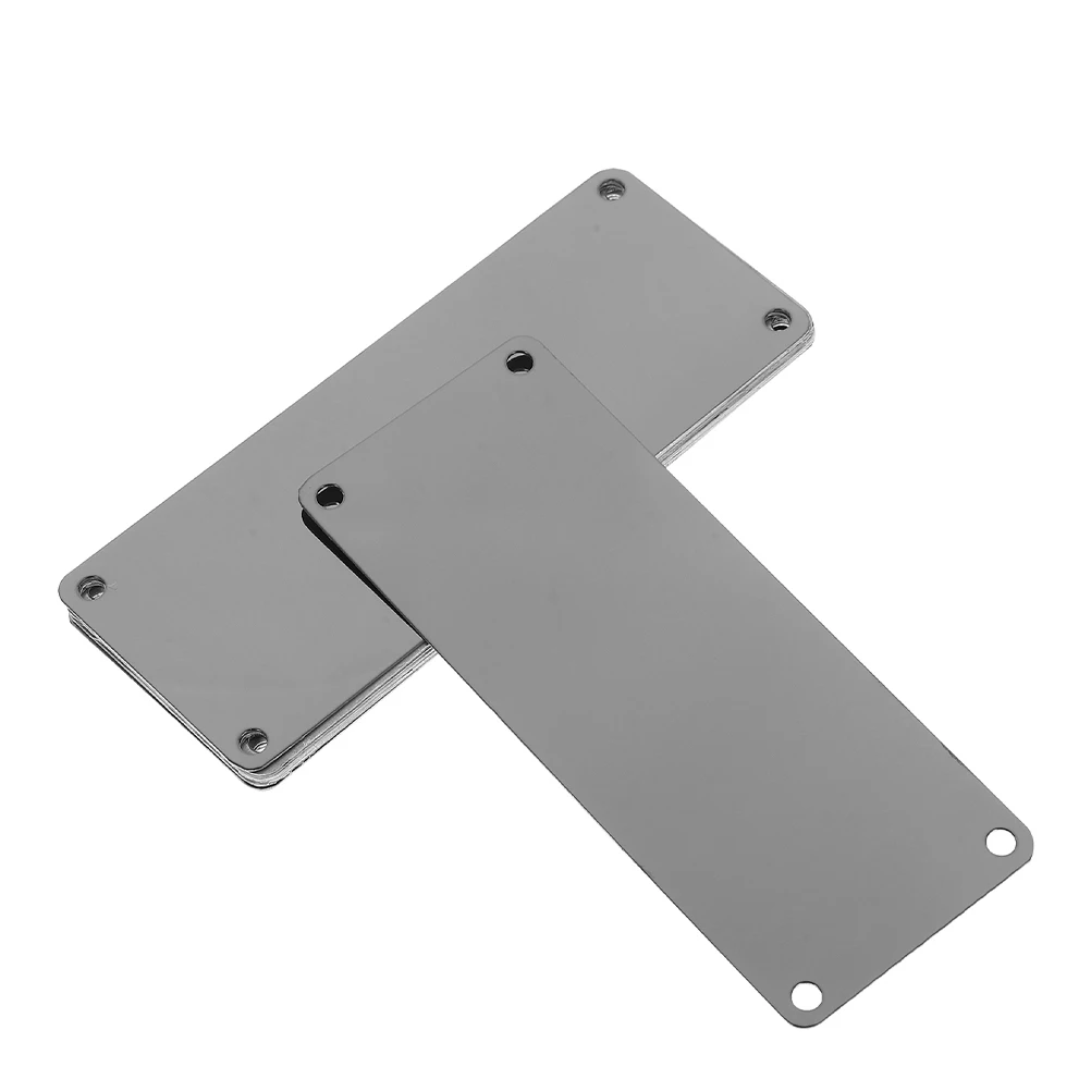 

10 pcs Stainless Steel Signage Blank Nameplates Metal Tags for Laser Engraving Outdoors Industrial Use Clear Marking