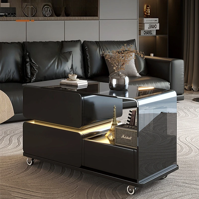 

Sofa side cabinet, light luxury, high-end creative side table, living room corner coffee table, movable cart