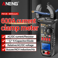 Clamp Meter 4000 Counts AC/DC Voltage Tester PN128 600A Current Clamp NCV True Rms Clamp Multimeter Auto Ranging Test Tool