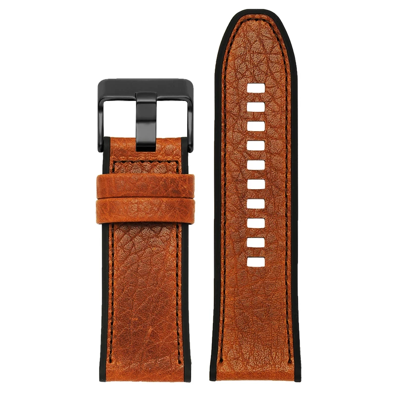 28mm Black Brown Cowhide Watch Strap For SEVENFRIDAY M2/02 P1B/01 Watch Strap Watch Bracelet