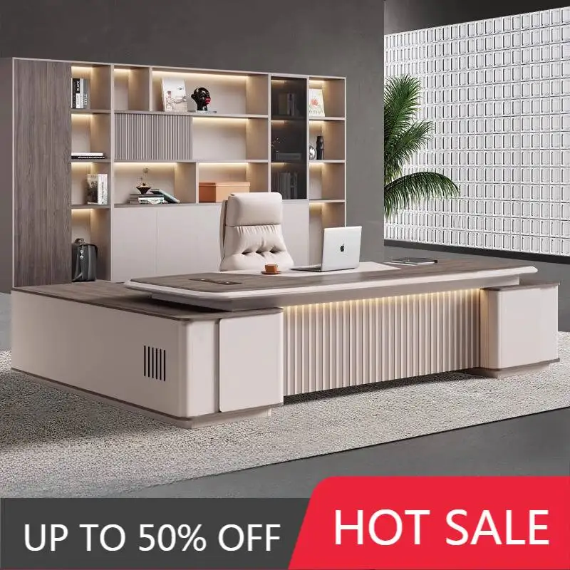 Drawers Luxury Executive Office Desk Designer Big Modern Gaming Computer Standing Drawers Mesa Escriotorio Work Station Table