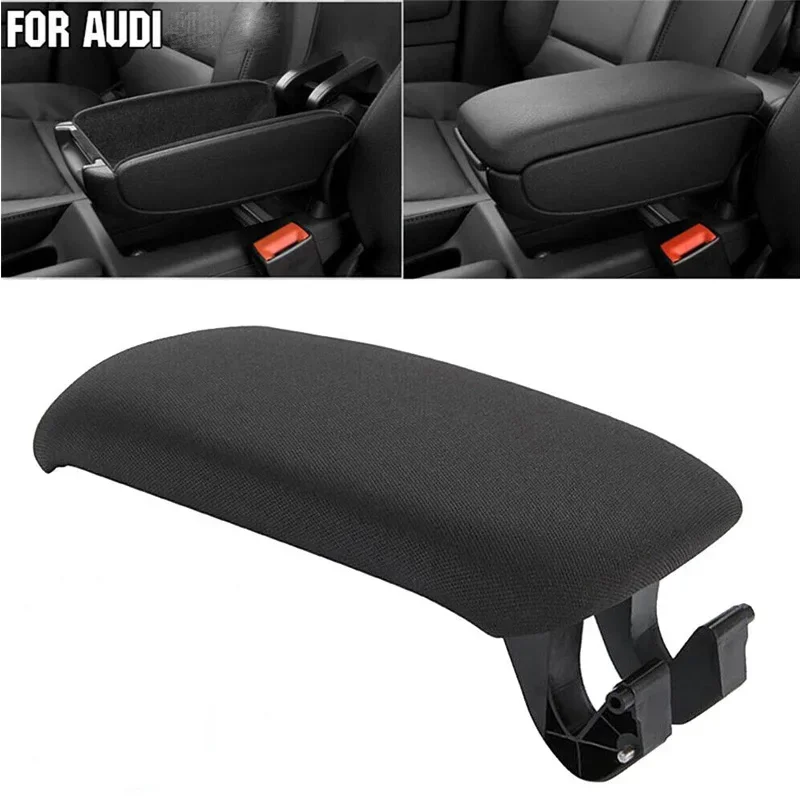 

Car Center Armrest Lid Cover Black PU Leather Armrest Lid Cover Latch Clip Catch for Audi A4 B6B7 Audi A1 2002-2008