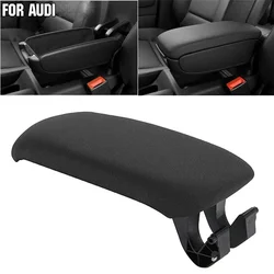 Car Center Armrest Lid Cover Black PU Leather Armrest Lid Cover Latch Clip Catch for Audi A4 B6B7 Audi A1 2002-2008