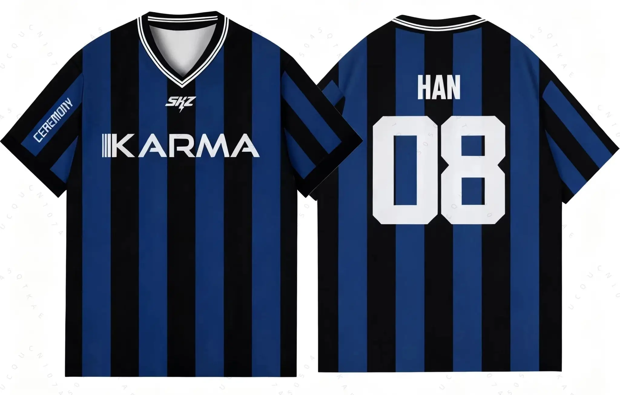 Kpop Stay Karma Album Fans T-Shirt Felix Bangchan Hyunjin Streetwear Casual Sport Oversize Kurzarm Familien-T-Shirt – Detail 3