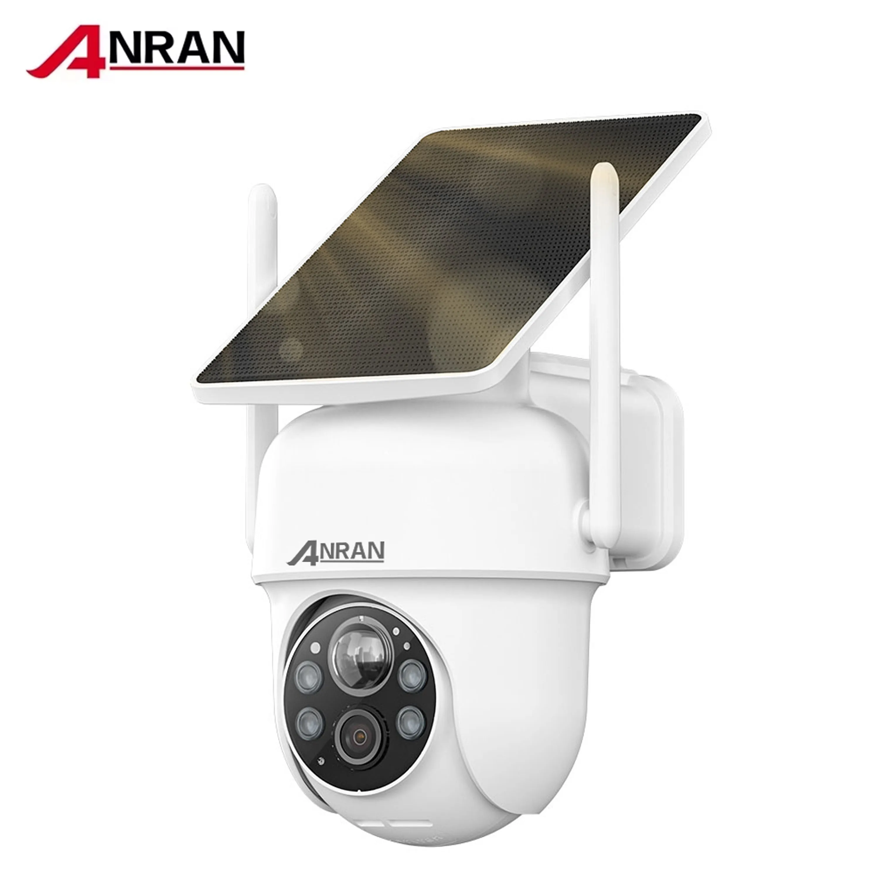 ANRAN 2K 5MP Solar Camera 2.4G Wifi Security Cameras Home Surveillance Protection Sloar Battery Cameras PIR Humanoid Detection